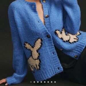 Anthropologie Maeve Bunny Slope Cardigan Sweater (Size XS)